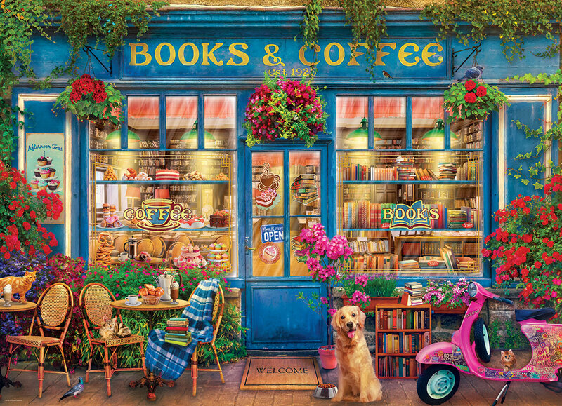 Pussel Eurographics Books & Coffe by Garry Walton