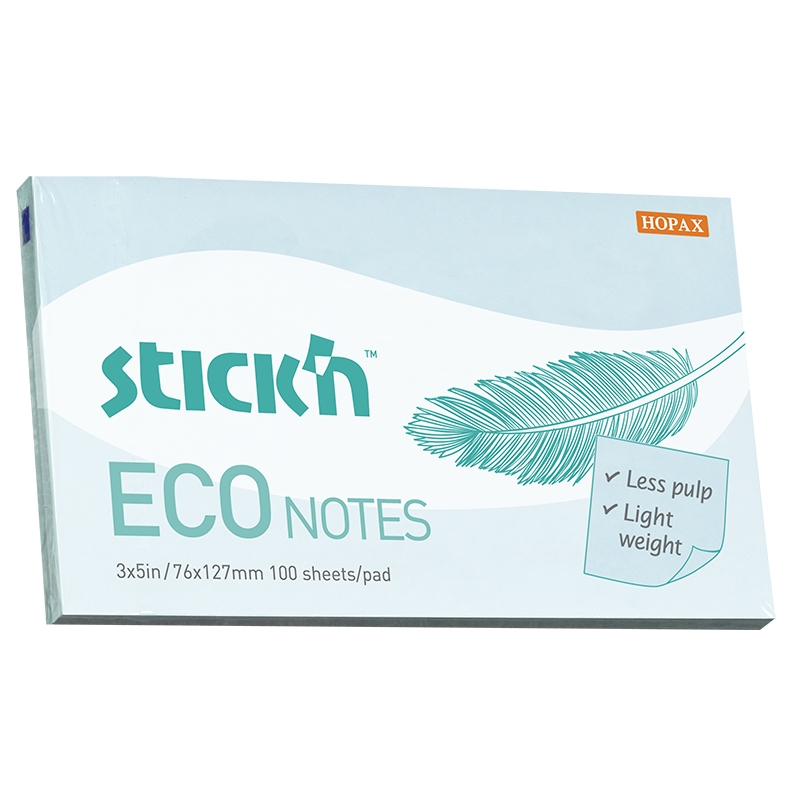 Notisblock ECO 100b 76x127 Blå