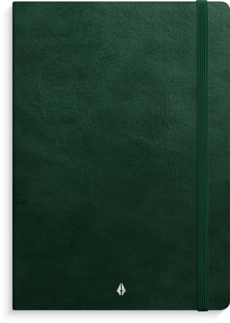 Notebook Deluxe A5 dark green