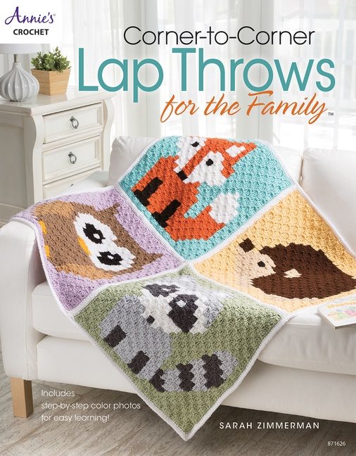 Corner-to-corner lap throws for the family - includes step-by-step color ph