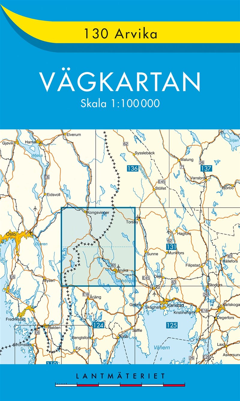 130 Arvika Vägkartan : 1:100000