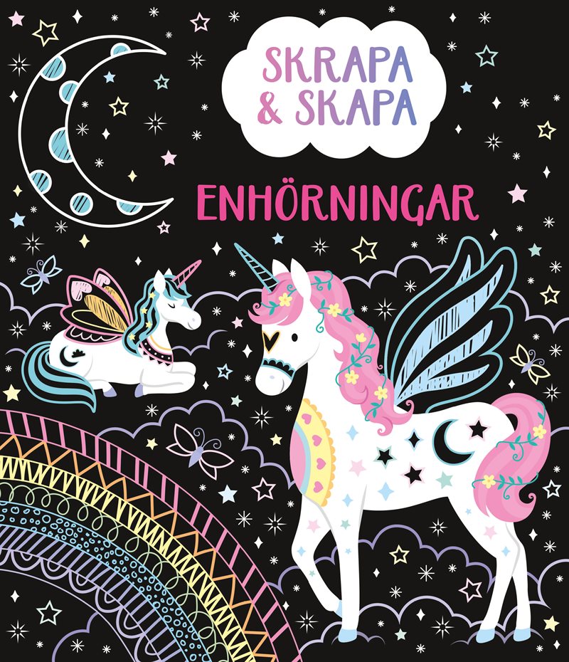 Skrapa & skapa: Enhörningar