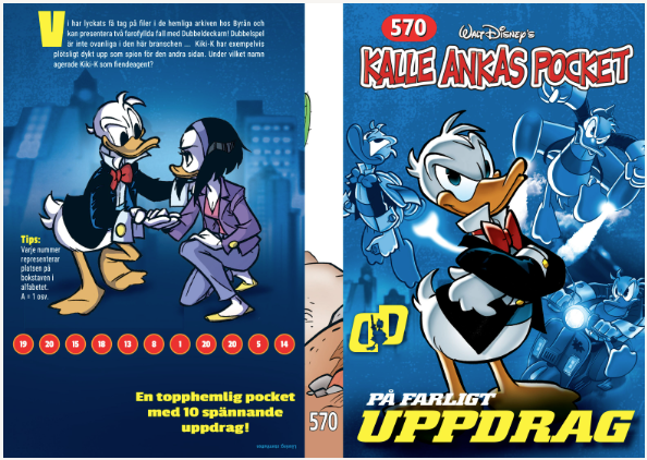 Kalle Ankas Pocket 570. På farligt uppdrag