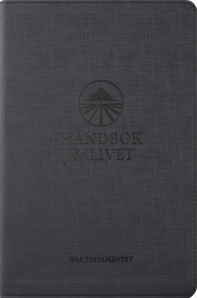 Handbok för livet - NT - Mörkgrå konstskinn