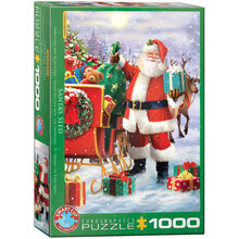 Pussel Europgraphics Santa with sled 1000 bitar