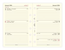 Filofax 2026 Pocket | En vecka per uppslag | Svensk